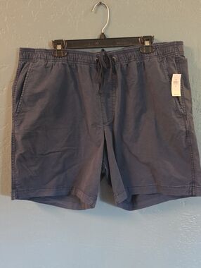 GAP Men's Navy Drawstring Swim-Style Shorts